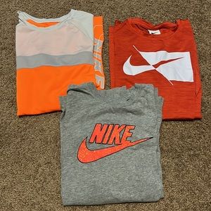 3 Nike Boys Large LS Shirts